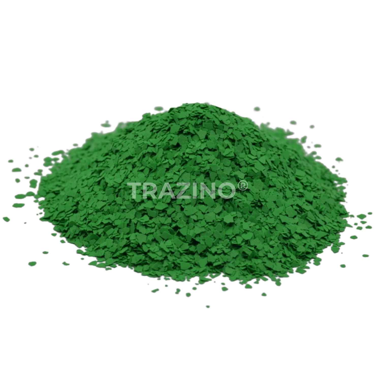 Trazino® Farbchips in Grasgrün zum Einstreuen für Beschichtungen Trazino® Farbchips in Grasgrün zum Einstreuen für Beschichtungen